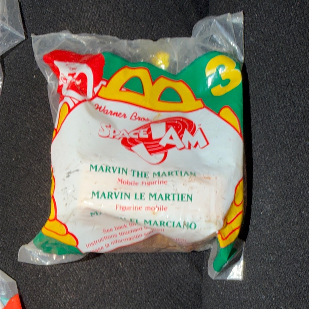 Vintage 1996 Warner Bros. Space Jam Marvin The Martian McDonald’s Happy Meal Toy